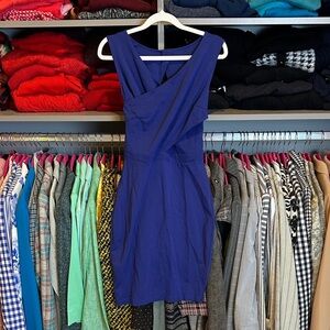 Cupcakes & Cashmere blue sleeveless back zipper closure body con dress size XS